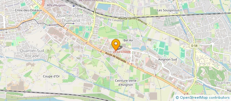 localisation de l'entreprise CHAMOMA  AVIGNON