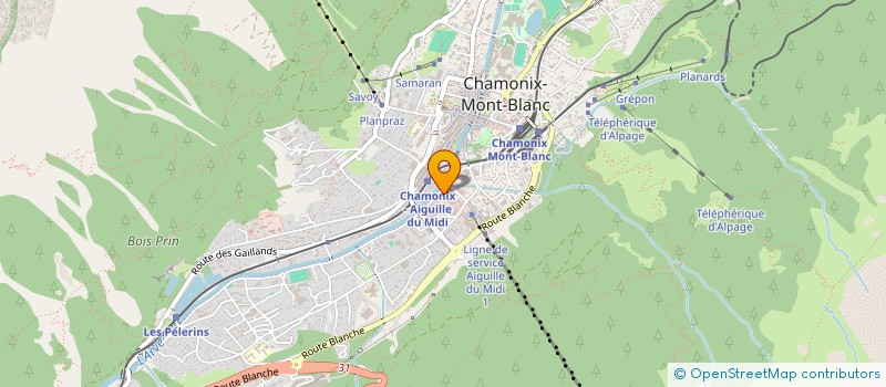 localisation de l'entreprise CHAMON'INK à CHAMONIX-MONT-BLANC