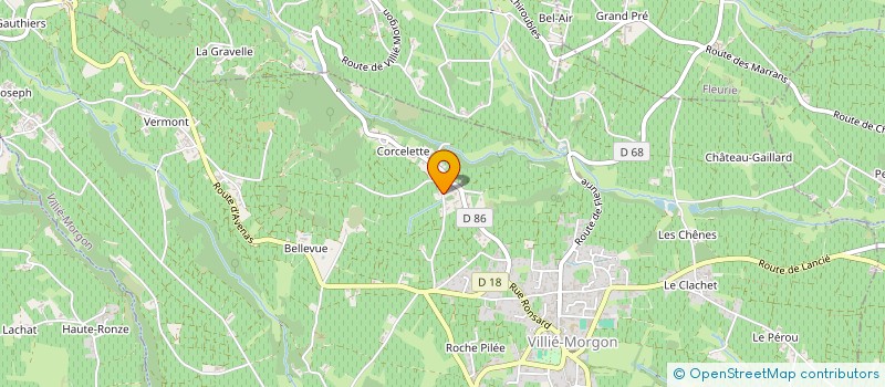 localisation de l'entreprise CHAMONARD-CHANUDET à VILLIE-MORGON