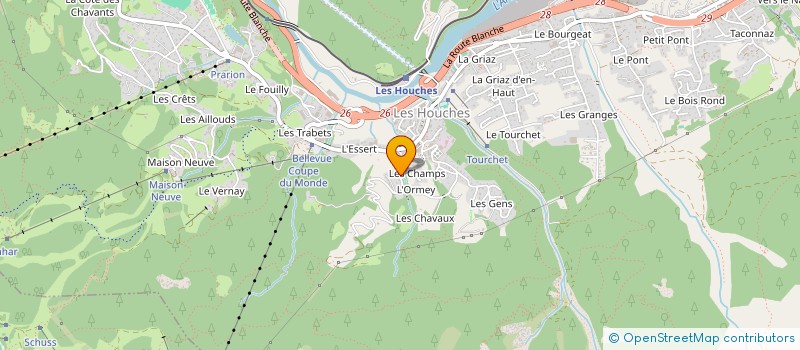 localisation de l'entreprise CHAMONIX  LES HOUCHES