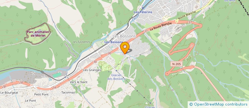 localisation de l'entreprise CHAMONIX TRAITEUR  CHAMONIX-MONT-BLANC