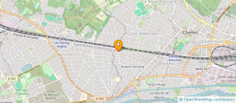 localisation de l'entreprise CHAMONT  CHELLES