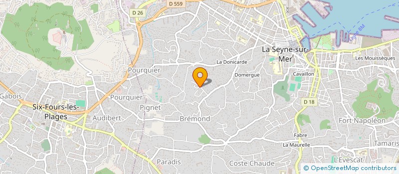 localisation de l'entreprise CHAMORELLI à LA SEYNE-SUR-MER