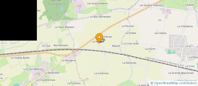 localisation de l'entreprise CHAMORES  TORCE