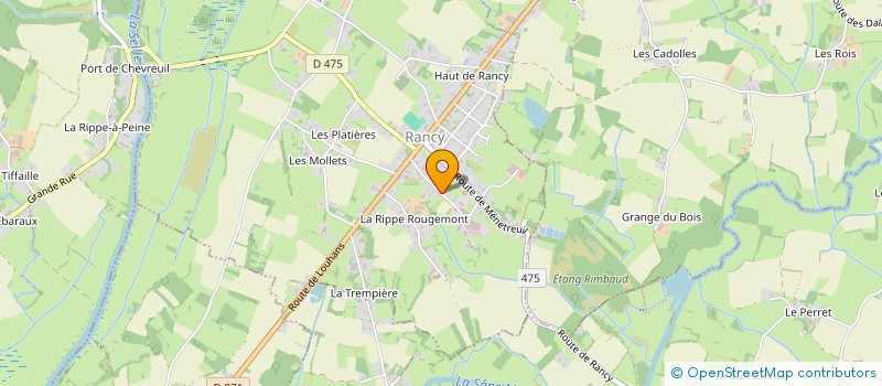 localisation de l'entreprise CHAMORET à RANCY