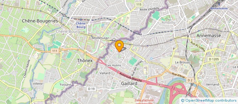 localisation de l'entreprise CHAMOTLOC à GAILLARD