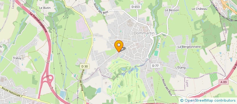 localisation de l'entreprise CHAMOTTE  ASSOCIATION  DOMMARTIN