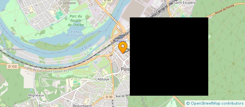 localisation de l'entreprise CHAMOTTE ET GRAIN DE SABLE  POISSY