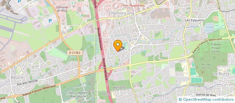 localisation de l'entreprise CHAMOULE INVEST  MERIGNAC