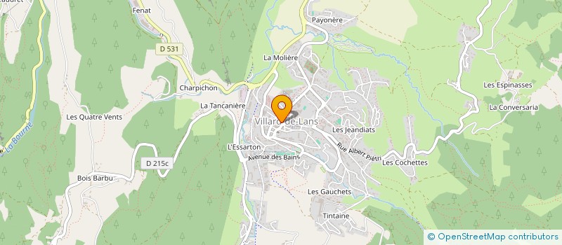 localisation de l'entreprise CHAMP  VILLARD-DE-LANS