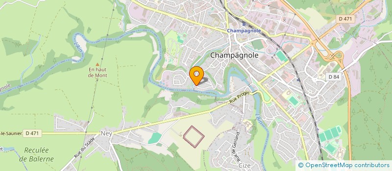 localisation de l'entreprise CHAMP'ACCORDEON (ACCORDEON CLUB CHAMPAGNOLAIS)  CHAMPAGNOLE