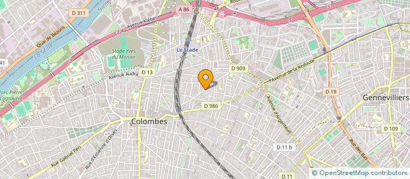 localisation de l'entreprise CHAMP'AUTO à COLOMBES
