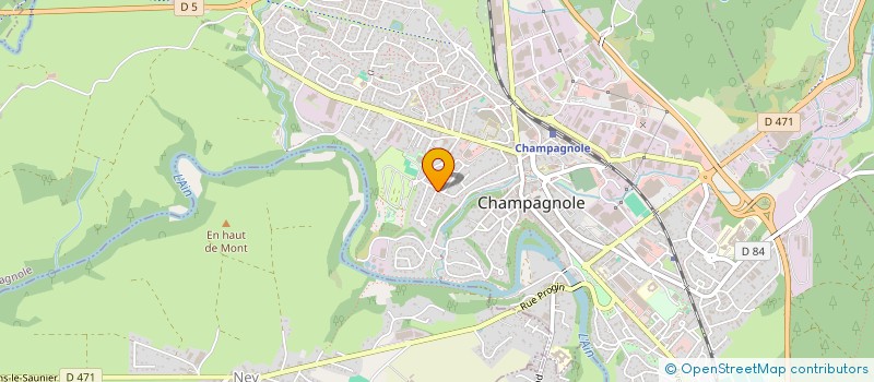 localisation de l'entreprise CHAMP DE BEY  CHAMPAGNOLE