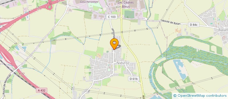 localisation de l'entreprise CHAMP DE CA  MEYZIEU