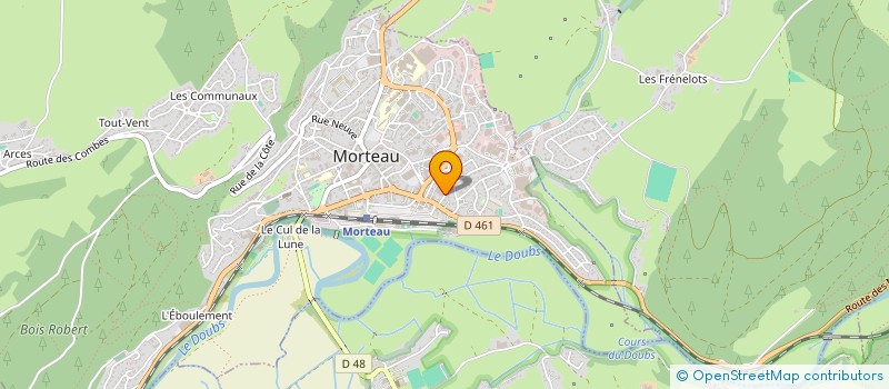 localisation de l'entreprise CHAMP DE LA FONTAINE  MORTEAU