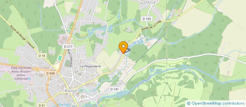 localisation de l'entreprise CHAMP DES GRILLONS à BAUGE-EN-ANJOU