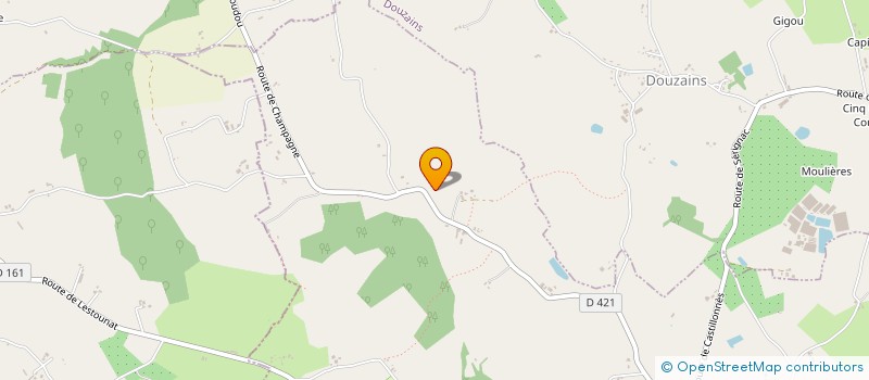 localisation de l'entreprise CHAMP DU GORY  LAUZUN