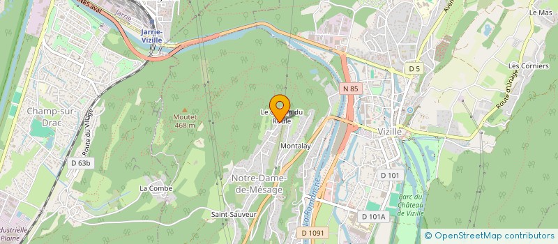 localisation de l'entreprise CHAMP DU ROULE  NOTRE-DAME-DE-MESAGE