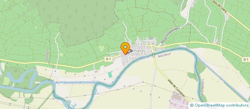 localisation de l'entreprise CHAMP-ECORCE  CUMIERES