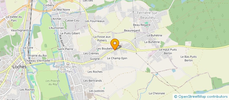 localisation de l'entreprise CHAMP EPIN  BEAULIEU-LES-LOCHES