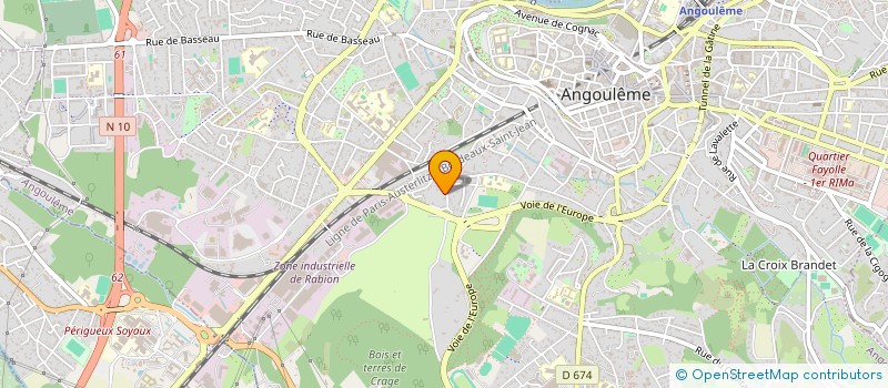 localisation de l'entreprise CHAMP-FLEURI à ANGOULEME