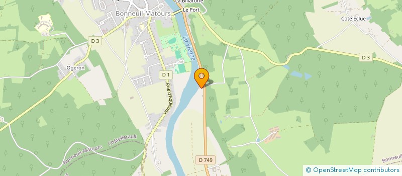 localisation de l'entreprise CHAMP GRELET  BONNEUIL-MATOURS