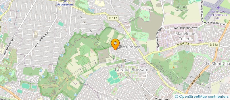 localisation de l'entreprise CHAMP L'ARENE  CHELLES