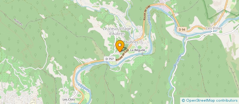 localisation de l'entreprise CHAMP LA CROIX  AUBRES