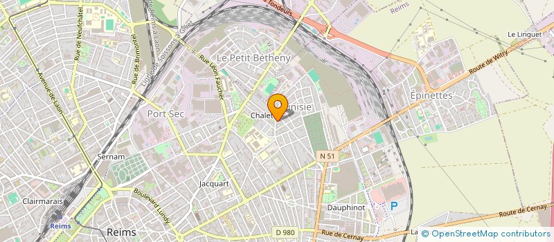 localisation de l'entreprise CHAMP-LAN  REIMS