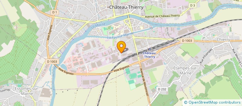 localisation de l'entreprise CHAMP'SERVICES à CHATEAU-THIERRY