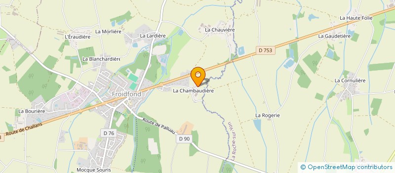 localisation de l'entreprise CHAMP SOLAIRE  FROIDFOND