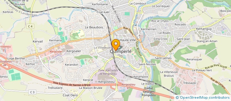 localisation de l'entreprise CHAMPA ASIA  QUIMPERLE