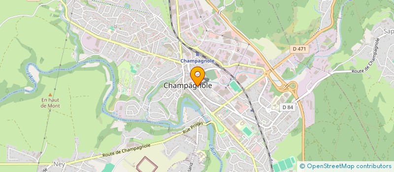 localisation de l'entreprise CHAMPA AUTO-ECOLE  CHAMPAGNOLE