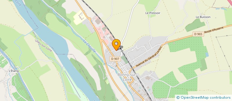 localisation de l'entreprise CHAMPADIS à BONNY-SUR-LOIRE