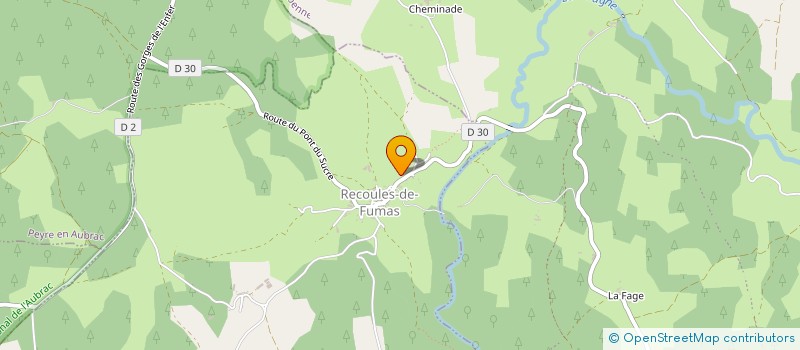 localisation de l'entreprise CHAMPAGNAC ENERGIE  LACHAMP-RIBENNES