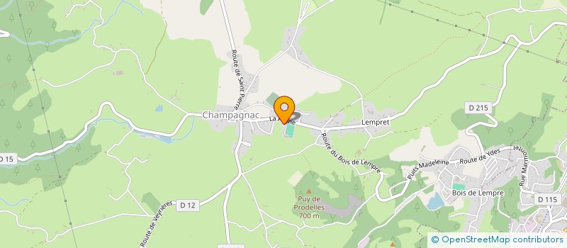 localisation de l'entreprise CHAMPAGNAC POUR SON PATRIMOINE à CHAMPAGNAC