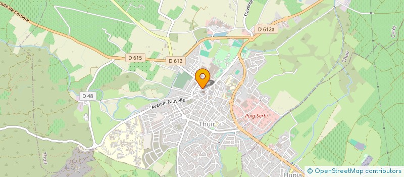 localisation de l'entreprise CHAMPAGNAT à THUIR