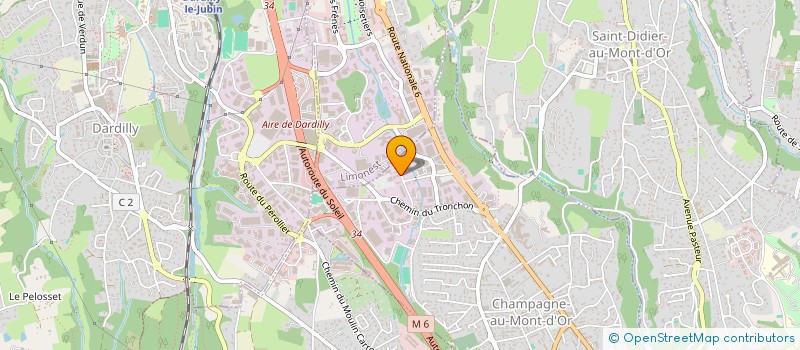 localisation de l'entreprise CHAMPAGNE  CHAMPAGNE-AU-MONT-D'OR