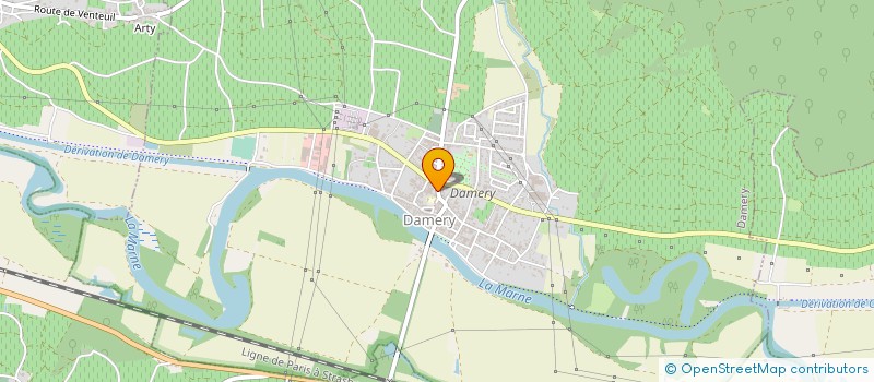 localisation de l'entreprise CHAMPAGNE A. R. LENOBLE  DAMERY