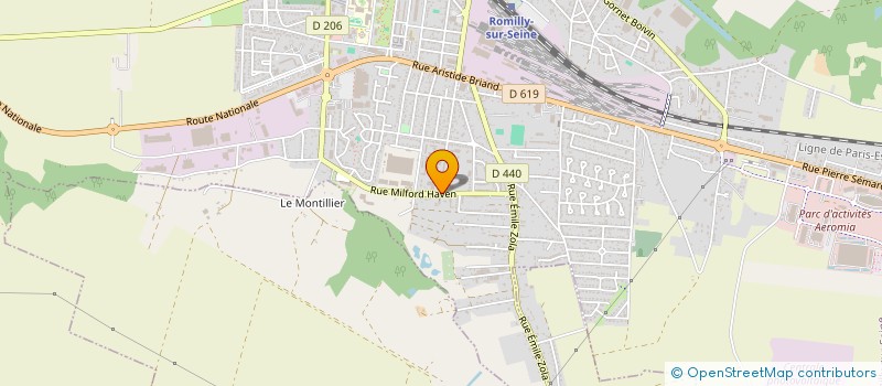 localisation de l'entreprise CHAMPAGNE AGENCEMENT à ROMILLY-SUR-SEINE