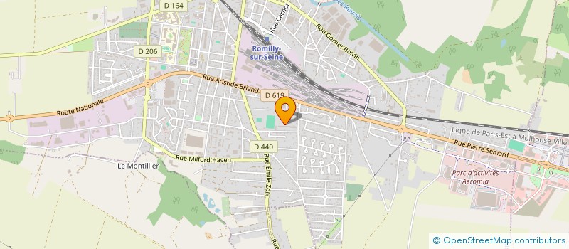 localisation de l'entreprise CHAMPAGNE ARDENNE ARTS PROMOTION  ROMILLY-SUR-SEINE