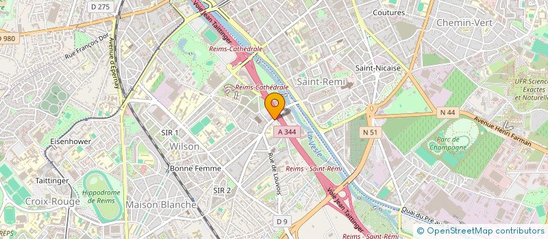 localisation de l'entreprise CHAMPAGNE ARDENNE BOULES LYONNAISE  REIMS