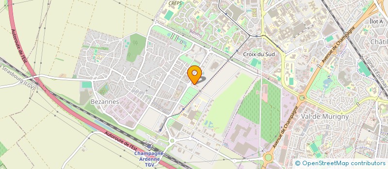 localisation de l'entreprise CHAMPAGNE ARDENNE NEGOCE  REIMS