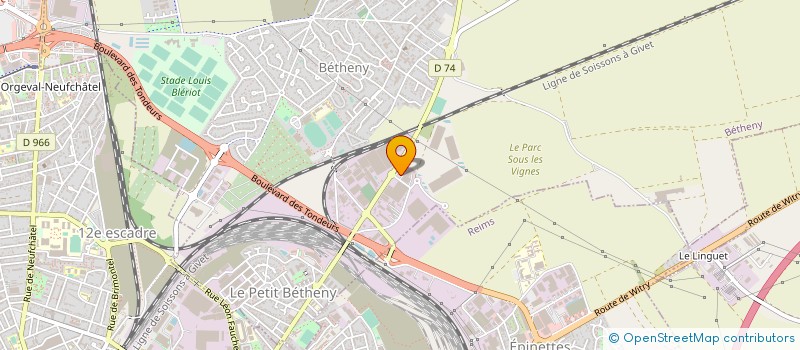 localisation de l'entreprise CHAMPAGNE ARDENNE SECURITE INCENDIE  BETHENY