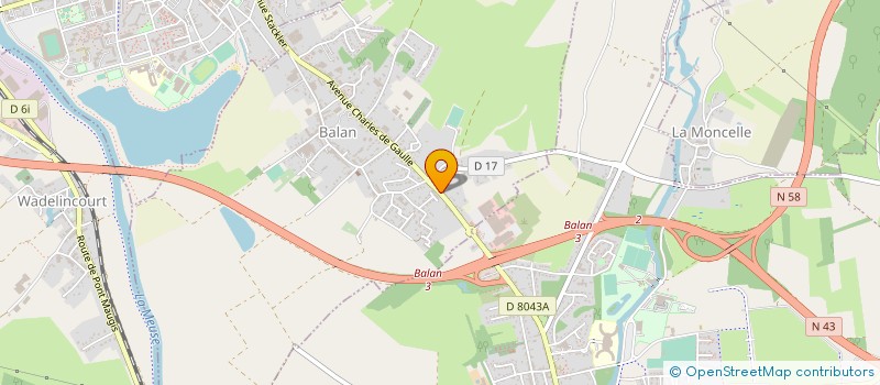 localisation de l'entreprise CHAMPAGNE ARDENNES PERFORMANCE à BALAN