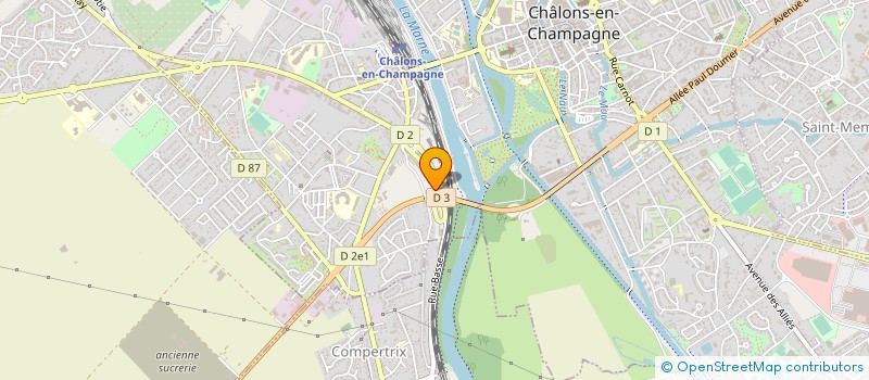 localisation de l'entreprise CHAMPAGNE BALINCOURT à CHALONS-EN-CHAMPAGNE