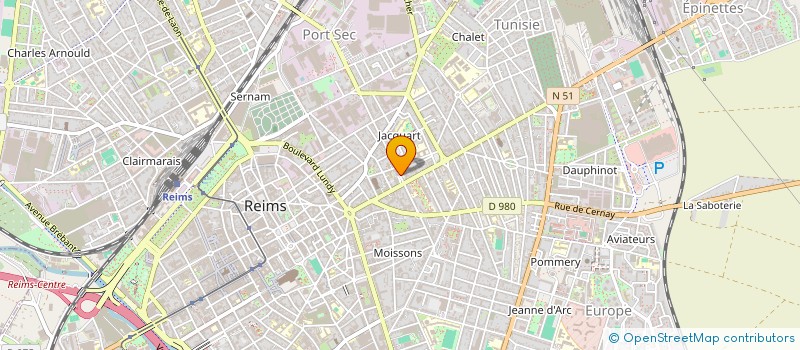 localisation de l'entreprise CHAMPAGNE BEE LEM  REIMS