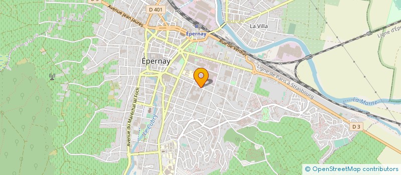 localisation de l'entreprise CHAMPAGNE BESSERAT DE BELLEFON DEPUIS 1843 à EPERNAY