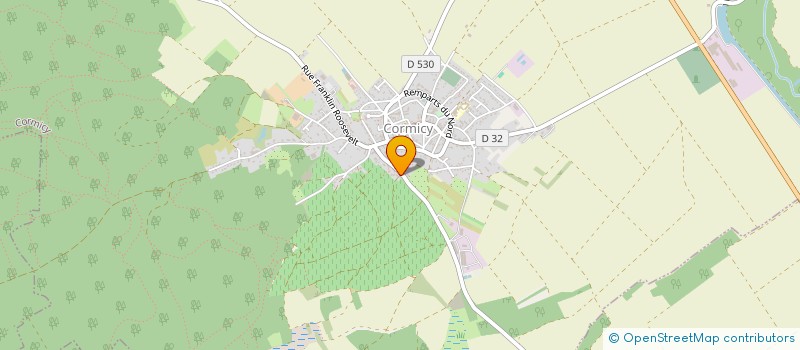 localisation de l'entreprise CHAMPAGNE CANTONI GUERLET  CORMICY