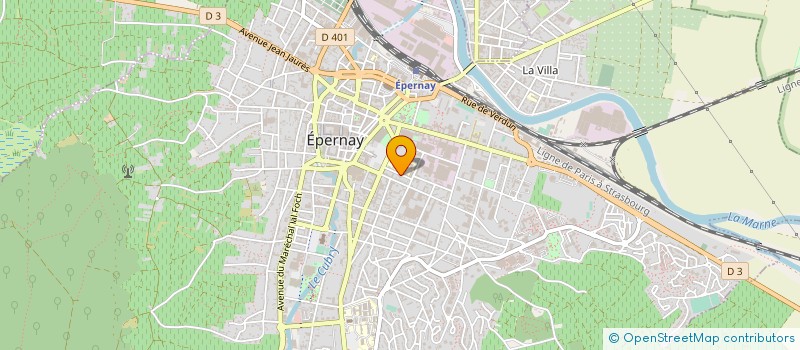 localisation de l'entreprise CHAMPAGNE CLAUDE ARVOIS FILS  EPERNAY